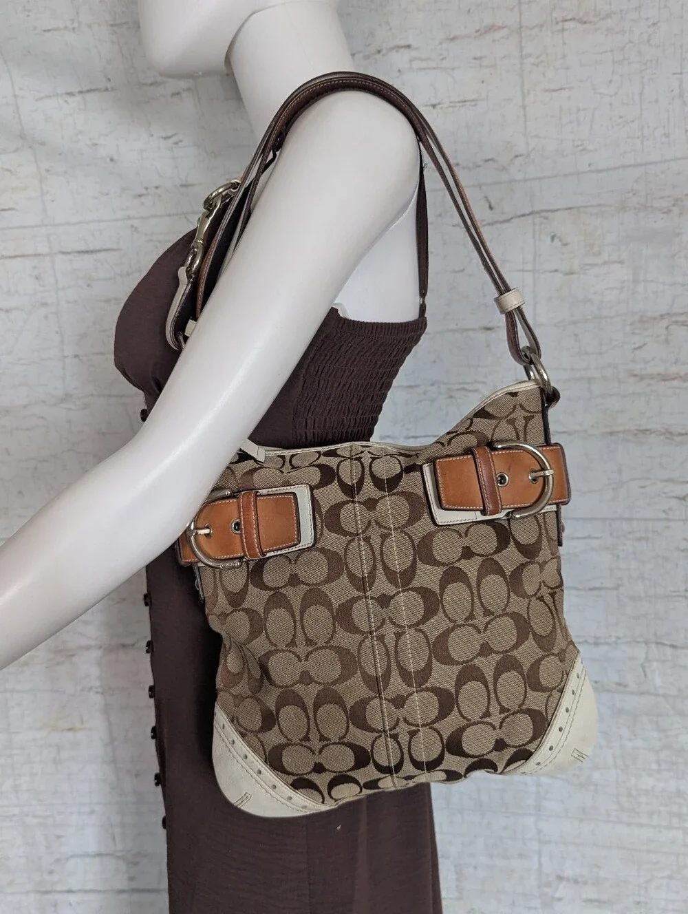 Y2K Coach Signature Soho Buckle Duffle (Style No. 1487/3577).